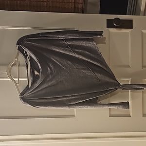 Free People We the Free asymmetrical tie sweater grey